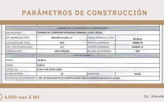 EXCELENTE TERRENO UBICADO EN BLVD. LUIS DONALDO COLOSIO PRECIO XM2