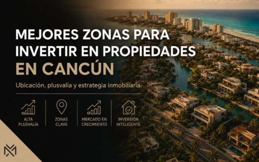 Mejores zonas para invertir en propiedades en Cancún