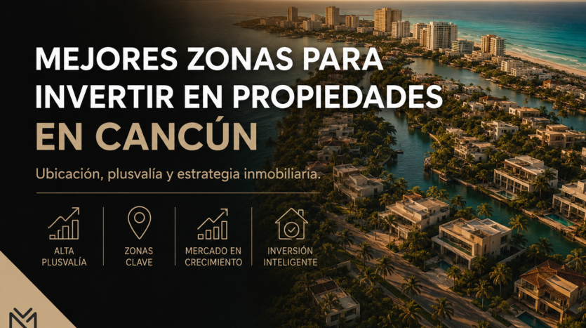 Mejores zonas para invertir en propiedades en Cancún