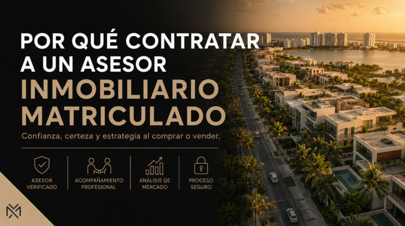 Por qué contratar a un asesor inmobiliario matriculado en Quintana Roo