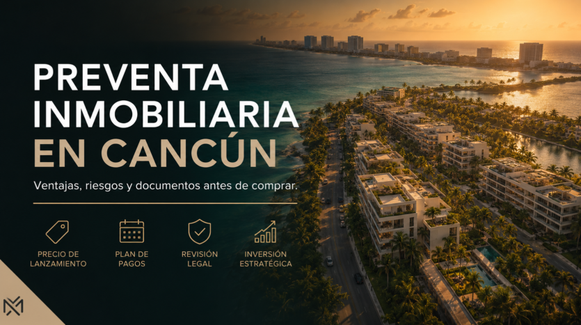 Preventa inmobiliaria en Cancún ventajas riesgos y documentos