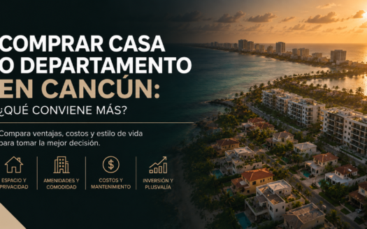 Comprar casa o departamento en Cancún qué conviene más