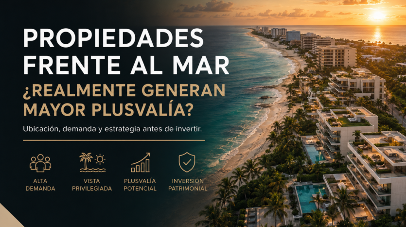 Propiedades frente al mar y plusvalía inmobiliaria