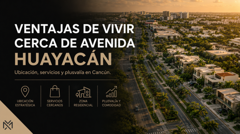 Ventajas de vivir cerca de la avenida Huayacán en Cancún