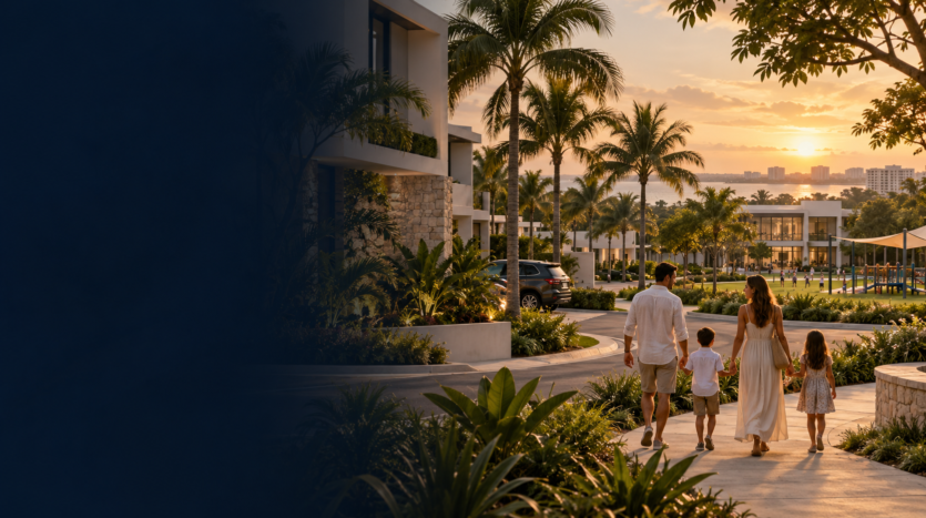 Vivir en Cancún con familia zonas colegios y servicios
